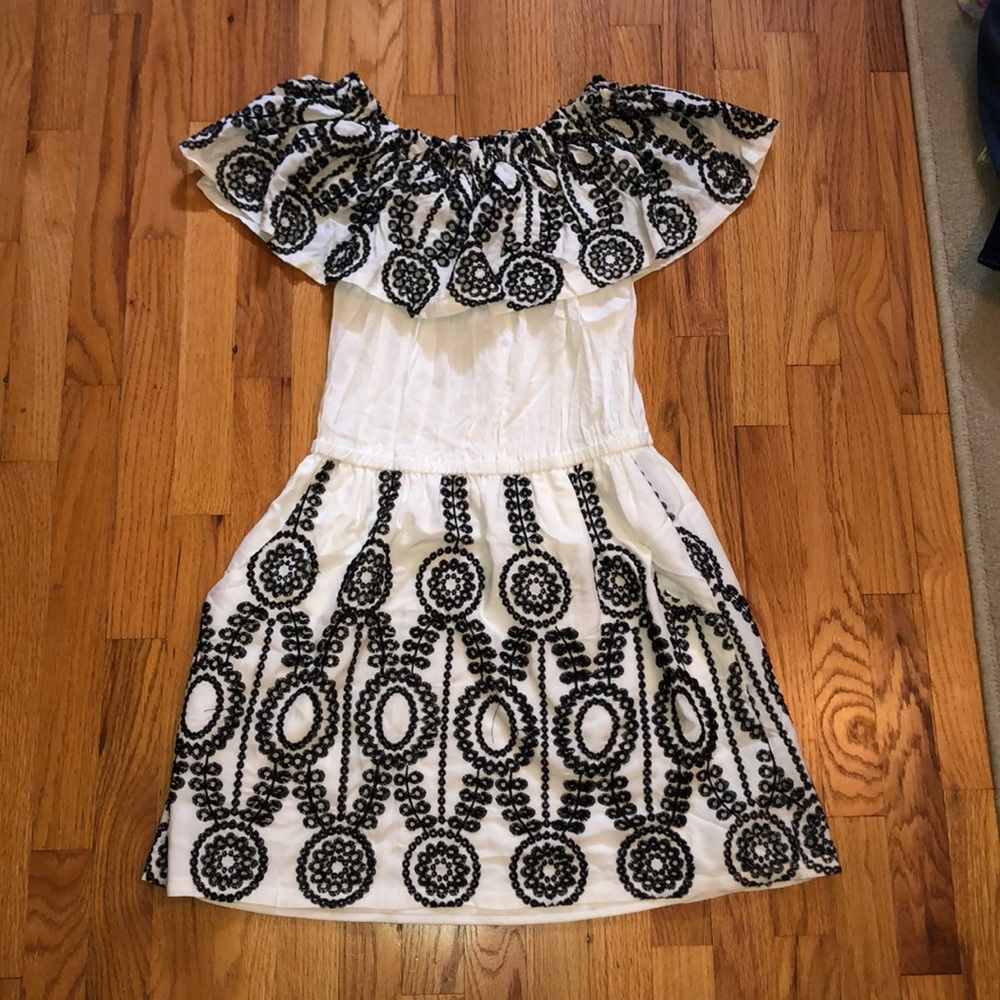 Aqua Off the Shoulder Dress